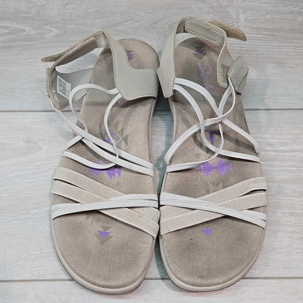 Skechers Women Memory Foam Sandals Shoes Sz 10